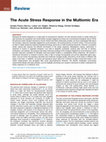 Research paper thumbnail of The Acute Stress Response in the Multiomic Era