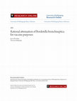 Research paper thumbnail of Rational attenuation of Bordetella bronchiseptica for vaccine purposes