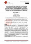 Research paper thumbnail of Estratégias Interativas Para a Educação e Promoção Da Saúde No Ensino De Jovens e Adultos: Uma Experiência Sobre Tuberculose