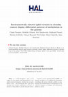 Research paper thumbnail of Environmentally Selected Aphid Variants in Clonality Context Display Differential Patterns of Methylation in the Genome