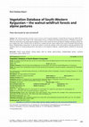 Research paper thumbnail of Vegetation Database of South-Western Kyrgyzstan – the walnut-wildfruit forests and alpine pastures