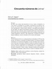 Research paper thumbnail of Cincuenta números de Letras