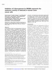 Research paper thumbnail of Inhibition of 5-lipoxygenase by MK886 augments the antitumor activity of celecoxib in human colon …