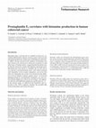 Research paper thumbnail of Prostaglandin E2 correlates with histamine production in human colorectal cancer