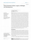 Research paper thumbnail of Gastrointestinal robotic surgery: challenges and developments