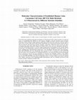 Research paper thumbnail of Molecular characterization of established human colon carcinoma cell lines (HCT-8) made resistant to 5-fluorouracil by different selection schedules