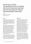 Research paper thumbnail of Never Trust a Hippie: The Representation of 'Extreme' Politics in Punk Music Graphics and the Influences of Protest and Propaganda Traditions