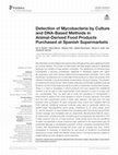 Research paper thumbnail of Detection of Mycobacteria by Culture and DNA-Based Methods in Animal-Derived Food Products Purchased at Spanish Supermarkets