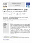 Research paper thumbnail of Effects of tiotropium and formoterol on dynamic hyperinflation and exercise endurance in COPD