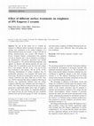 Research paper thumbnail of Effect of different surface treatments on roughness of IPS Empress 2 ceramic