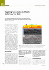 Research paper thumbnail of Applying tomostatics to Middle Eastern survey data