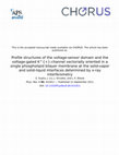 Research paper thumbnail of Profile structures of the voltage-sensor domain and the voltage-gated K^{+}-channel vectorially oriented in a single phospholipid bilayer membrane at the solid-vapor and solid-liquid interfaces determined by x-ray interferometry