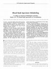 Research paper thumbnail of Blood Bank Specimen Mislabeling: A College of American Pathologists Q-Probes Study of 41 333 Blood Bank Specimens in 30 Institutions