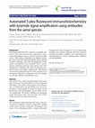 Research paper thumbnail of Automated 5-plex fluorescent immunohistochemistry with tyramide signal amplification using antibodies from the same species