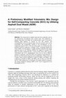 Research paper thumbnail of A Preliminary Modified Volumetric Mix Design for Self-Compacting Concrete (SCC) by Utilizing Asphalt Dust Waste (ADW)