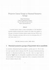 Research paper thumbnail of Projective Linear Groups as Maximal Symmetry Groups