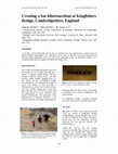 Research paper thumbnail of Creating a bat hibernaculum at Kingfishers Bridge, Cambridgeshire, England