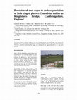 Research paper thumbnail of Provision of nest cages to reduce predation of little ringed plovers Charadrius dubius at Kingfisher Bridge, Cambridgeshire, England