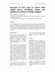 Research paper thumbnail of Provision of nest cages to reduce little ringed plover Charadrius dubius nest predation at Welney, Norfolk, England