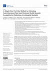 Research paper thumbnail of A Simple Free-Text-Like Method for Extracting Semi-Structured Data from Electronic Health Records: Exemplified in Prediction of in-Hospital Mortality