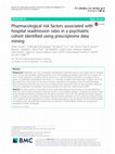 Research paper thumbnail of Pharmacological risk factors associated with hospital readmission rates in a psychiatric cohort identified using prescriptome data mining