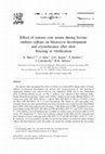 Research paper thumbnail of Effect of estrous cow serum during bovine embryo culture on blastocyst development and cryotolerance after slow freezing or vitrification