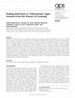 Research paper thumbnail of Putting education in "educational" apps: lessons from the science of learning