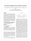 Research paper thumbnail of Hierarchical scheduling for diverse datacenter workloads