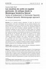 Research paper thumbnail of Los vocativos de cariño en español peninsular. Un enfoque desde la Metalengua Semántica Natural