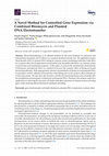 Research paper thumbnail of A Novel Method for Controlled Gene Expression via Combined Bleomycin and Plasmid DNA Electrotransfer