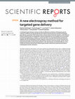 Research paper thumbnail of A new electrospray method for targeted gene delivery