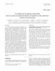 Research paper thumbnail of Les différents transplants disponibles dans la reprise de ligamentoplastie du ligament croisé antérieur : analyse de la littérature