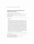 Research paper thumbnail of Targeted Government Spending and Political Preferences