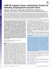 Research paper thumbnail of LAMP-2B regulates human cardiomyocyte function by mediating autophagosome–lysosome fusion