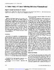 Research paper thumbnail of A cohort study of cancer following infectious mononucleosis