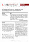 Research paper thumbnail of Enzyme activity and stability of lactase immobilized on two different supports: Calcium alginate and magnetic chitosan