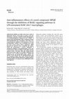 Research paper thumbnail of Anti-inflammatory effects of a novel compound, MPQP, through the inhibition of IRAK1 signaling pathways in LPS-stimulated RAW 264.7 macrophages