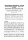 Research paper thumbnail of Multiclass decomposition and Artificial Neural Networks for intrusion detection and identification in Internet of Things environments