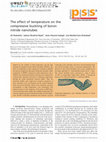 Research paper thumbnail of The effect of temperature on the compressive buckling of boron nitride nanotubes