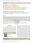 Research paper thumbnail of Comparison of the Relative Renal Function Calculated with 99mTc-Diethylenetriaminepentaacetic Acid and 99mTc-Dimercaptosuccinic Acid in Children