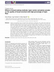 Research paper thumbnail of Effects of bread making methods, lupin variety and gluten powder on the quality of bread enriched with high percentage of lupin flour