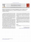 Research paper thumbnail of Editorial Commentary for the Special eSupplement Series of papers on the evidence-based development of a Medicine Management Learning Tool (Authentic World©)