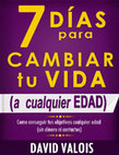 Research paper thumbnail of Dias Para Cambiar Tu Vida. A Cualquier Edad, Sin Dinero Ni Contactos - David Valois