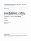 Research paper thumbnail of Confronting the challenge of immigrant student underachievement: A comparative analysis of education policies and programs in Canada, New Zealand and England