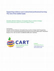 Research paper thumbnail of Supporting evidence use in networked professional learning: the role of the middle leader