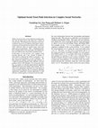 Research paper thumbnail of Optimal Social Trust Path Selection in Complex Social Networks