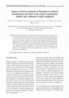 Research paper thumbnail of Impact of alum treatment on Phosphorus sediment fractionation and short term release in polymictic shallow lake: Influence of pH Conditions