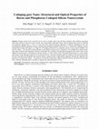 Research paper thumbnail of Codoping goes Nano: Structural and Optical Properties of Boron and Phosphorus Codoped Silicon Nanocrystals