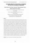 Research paper thumbnail of ECONOMIC IMPACTS OF THE COVID-19 PANDEMIC ON THE HOTEL BUSINESS IN ZIMBABWE