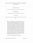 Research paper thumbnail of Nuclear and neutron matter calculations with different model spaces